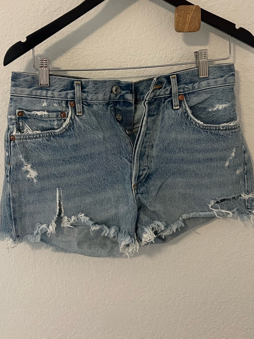 AGOLDE Parker Denim Shorts